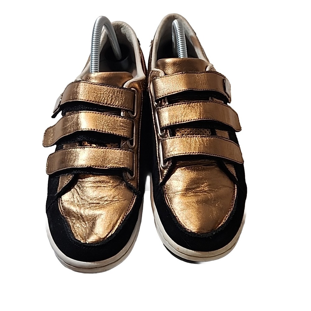 Creative Recreation‎ Mens Shoes Sneakers Low Top Gold Bronze Black Hook Loop 9.5